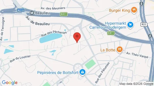 Apartments for rent i Brussels Oudergem - kort over placeringen