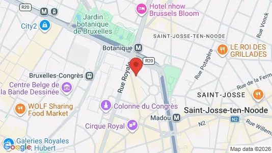 Apartments for rent i Stad Brussel - kort over placeringen