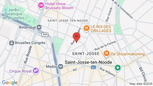Apartments for rent i Brussels Sint-Joost-ten-Node - kort over placeringen