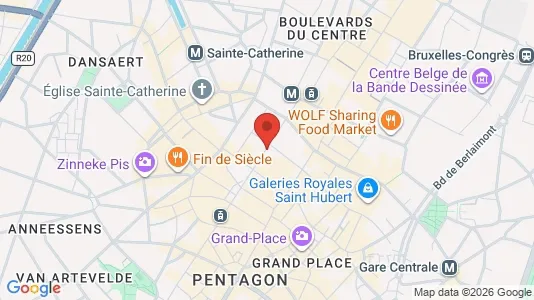 Apartments for rent i Stad Brussel - kort over placeringen