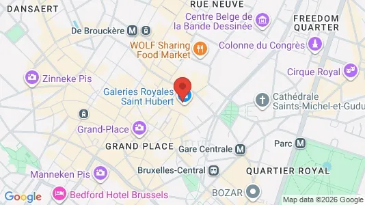 Apartments for rent i Stad Brussel - kort over placeringen