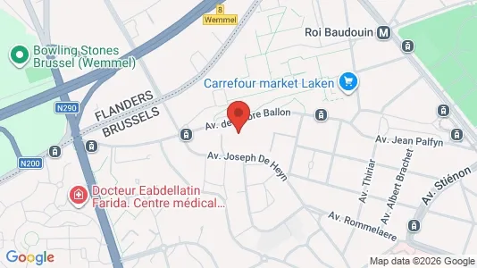 Apartments for rent i Brussels Jette - kort over placeringen