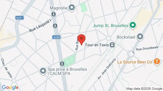Apartments for rent i Brussels Jette - kort over placeringen
