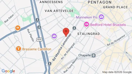 Apartments for rent i Stad Brussel - kort over placeringen