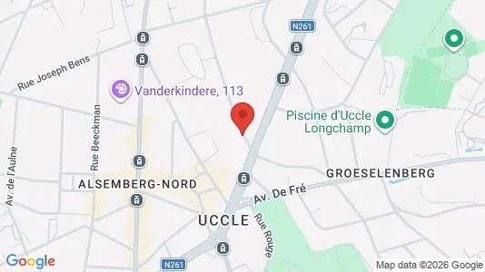 Apartments for rent i Brussels Ukkel - kort over placeringen