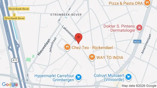 Apartments for rent i Grimbergen - kort over placeringen