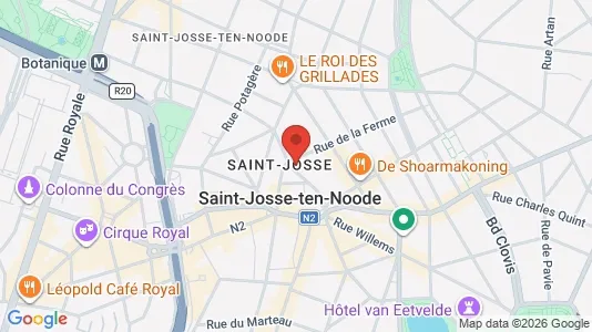Apartments for rent i Brussels Sint-Joost-ten-Node - kort over placeringen