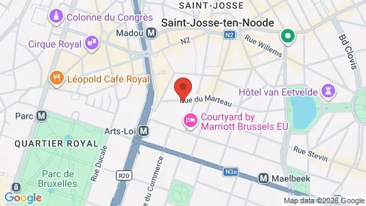 Apartments for rent i Stad Brussel - kort over placeringen
