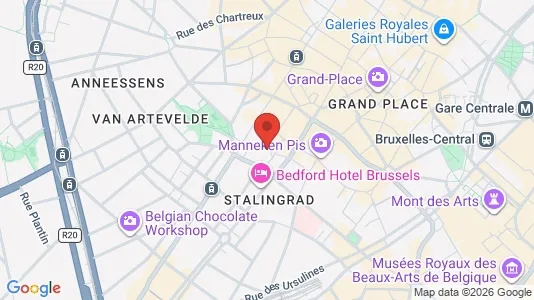 Apartments for rent i Stad Brussel - kort over placeringen