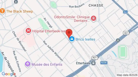 Apartments for rent i Brussels Elsene - kort over placeringen