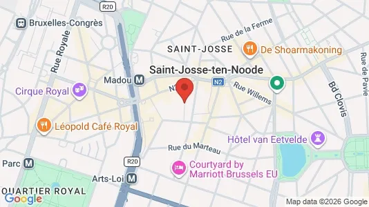 Apartments for rent i Brussels Sint-Joost-ten-Node - kort over placeringen