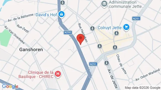 Apartments for rent i Brussels Ganshoren - kort over placeringen
