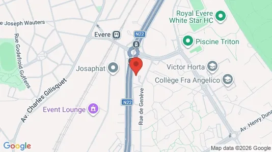 Apartments for rent i Brussels Evere - kort over placeringen