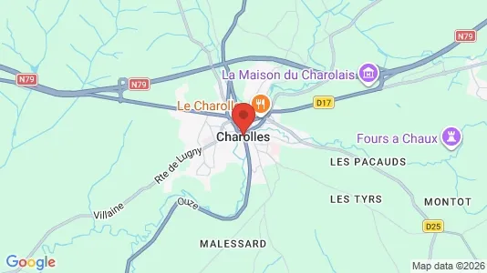 Apartments for rent in Charolles - Photo from Google Street View