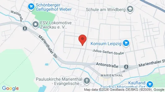 Apartments for rent in Zwickau - Photo from Google Street View