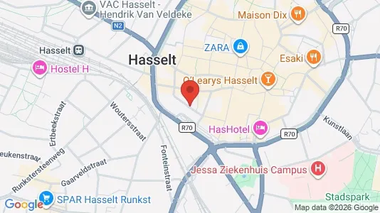 Apartments for rent i Hasselt - kort over placeringen