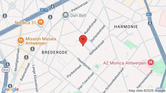 Apartments for rent i Stad Antwerp - kort over placeringen