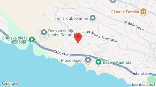 Apartments for rent i Rijeka - kort over placeringen