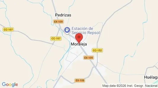 Houses for rent i Moraleja - kort over placeringen