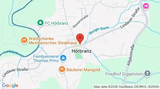 Apartments for rent i Hörbranz - kort over placeringen