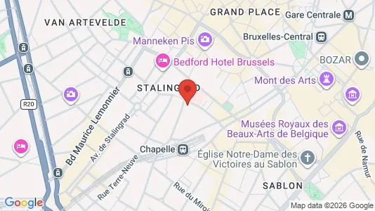 Apartments for rent i Stad Brussel - kort over placeringen