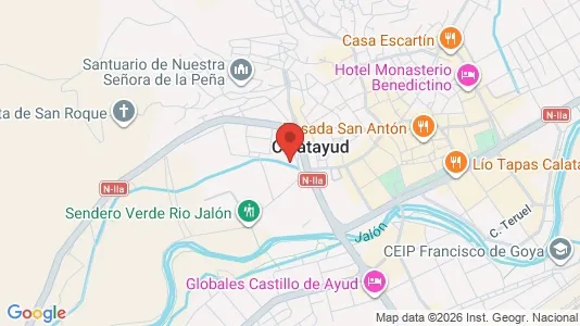 Apartments for rent i Calatayud - kort over placeringen