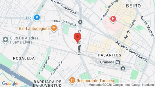 Apartments for rent i Granada - kort over placeringen