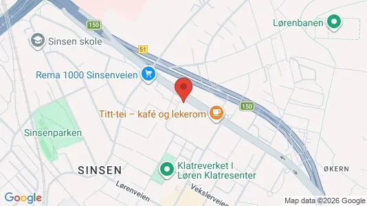 Rooms for rent i Oslo Grünerløkka - kort over placeringen