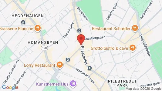Apartments for rent i Oslo Frogner - kort over placeringen