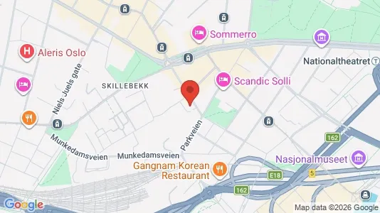 Apartments for rent i Oslo Frogner - kort over placeringen