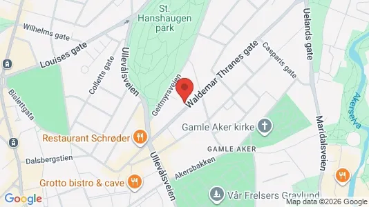 Rooms for rent i Oslo St. Hanshaugen - kort over placeringen