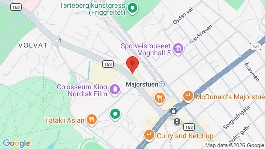 Rooms for rent i Oslo Frogner - kort over placeringen