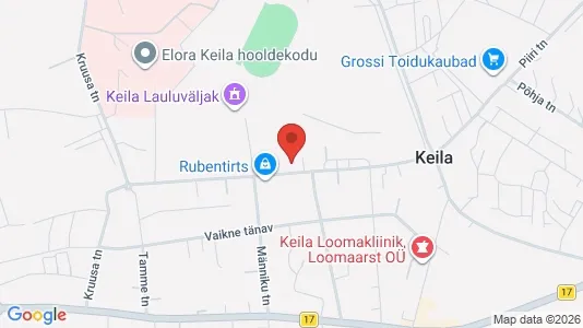 Apartments for rent i Keila - kort over placeringen