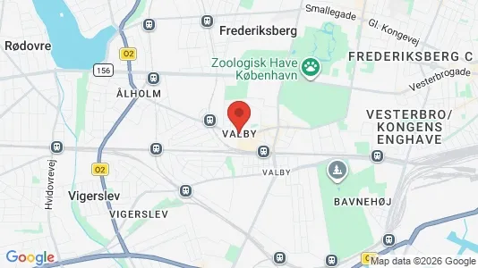 Rooms for rent i Valby - kort over placeringen