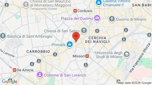 Apartments for rent i Milano Zona 1 - Centro storico - kort over placeringen