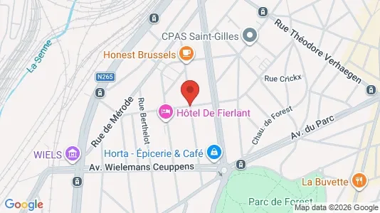 Apartments for rent i Brussels Vorst - kort over placeringen