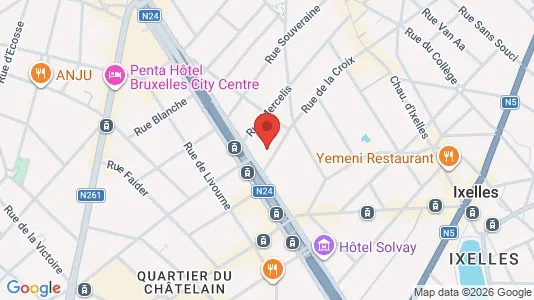 Apartments for rent i Stad Brussel - kort over placeringen
