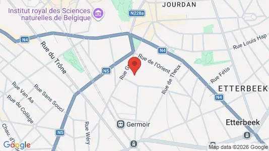 Apartments for rent i Brussels Elsene - kort over placeringen