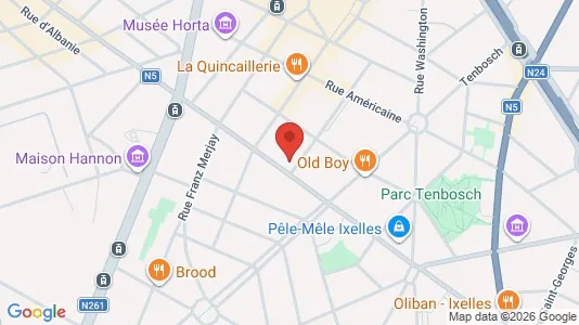 Apartments for rent i Brussels Elsene - kort over placeringen