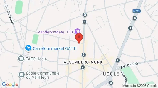 Apartments for rent i Brussels Ukkel - kort over placeringen