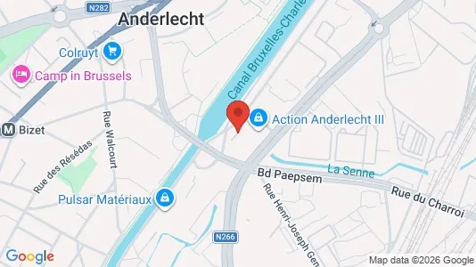 Apartments for rent i Brussels Anderlecht - kort over placeringen