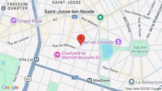 Apartments for rent i Stad Brussel - kort over placeringen