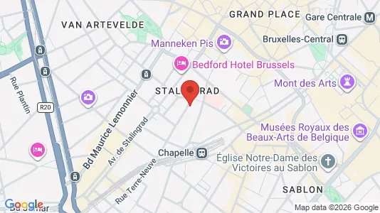 Apartments for rent i Stad Brussel - kort over placeringen