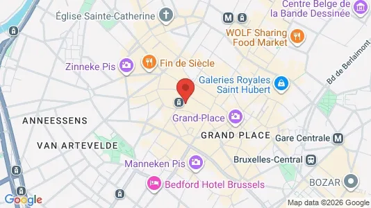 Apartments for rent i Stad Brussel - kort over placeringen