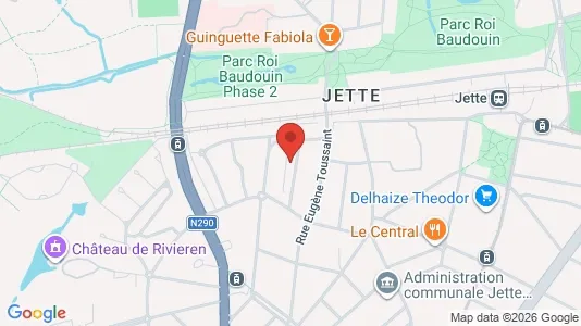 Apartments for rent i Brussels Jette - kort over placeringen