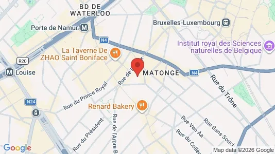 Apartments for rent i Brussels Elsene - kort over placeringen