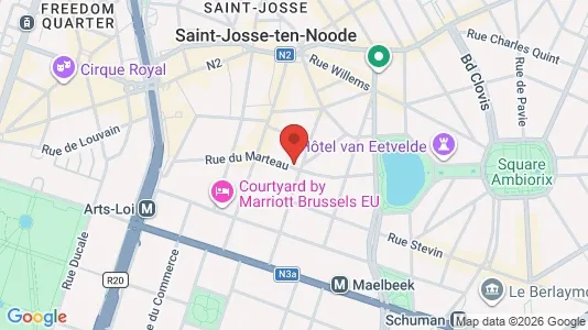 Apartments for rent i Stad Brussel - kort over placeringen