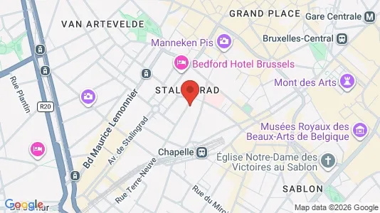 Apartments for rent i Stad Brussel - kort over placeringen