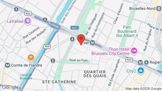 Apartments for rent i Stad Brussel - kort over placeringen