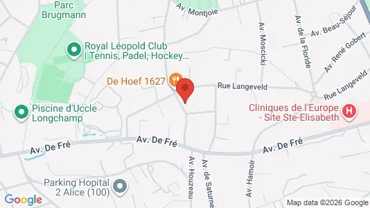 Apartments for rent i Brussels Ukkel - kort over placeringen